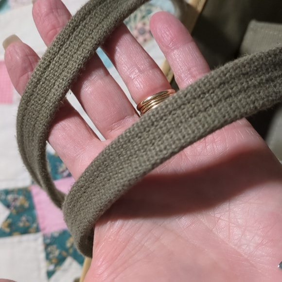 Clava Green Coated Canvas Tote Bag - Picture 15 of 15